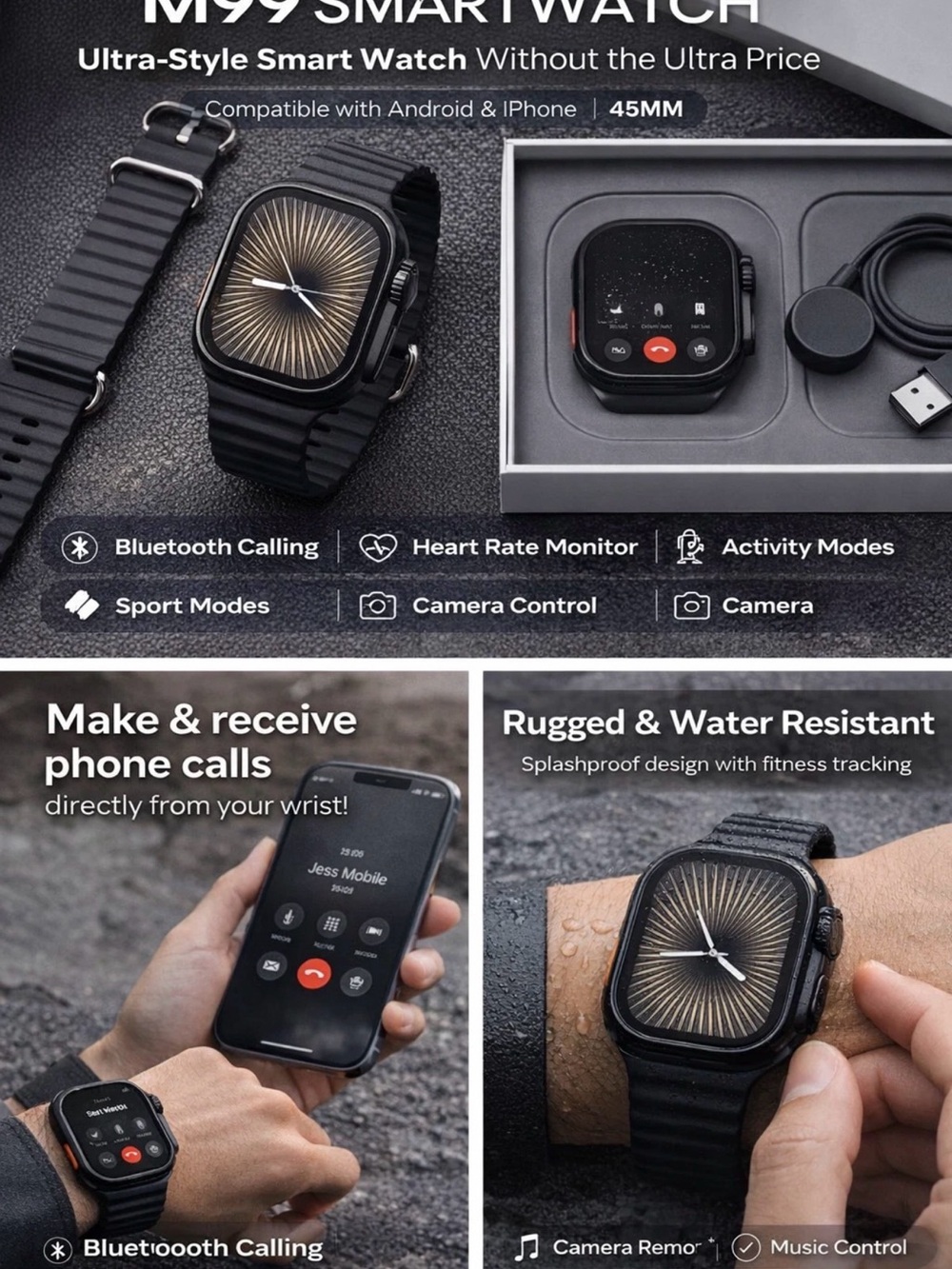 Smartwatch - Black -